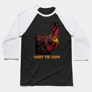 Chicken Looking Around the Corner Baseball T-Shirt